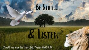 Read more about the article Be Still… & Listen