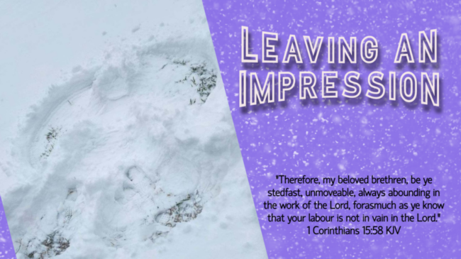 Read more about the article Leaving an Impression